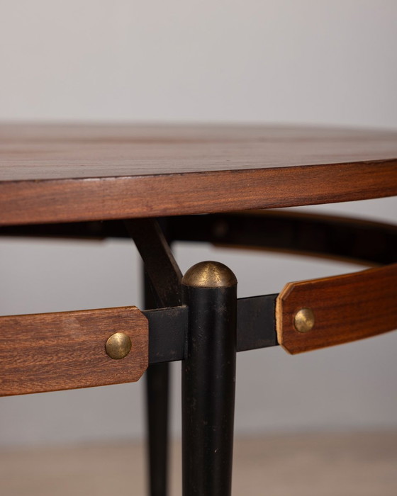 Image 1 of Tavolino da caffè vintage anni '60 in legno, design italiano  