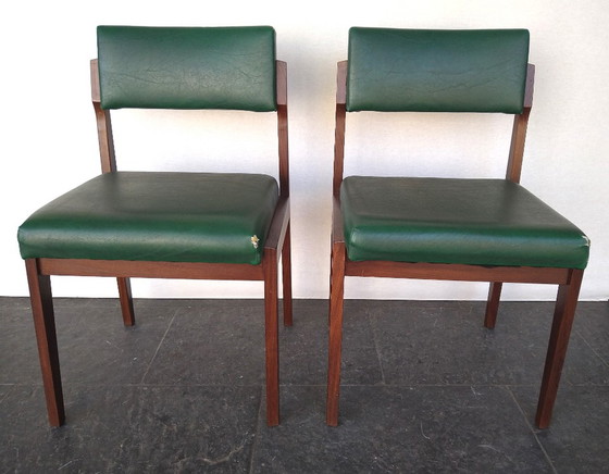 Image 1 of 2X Teak Chairs Scandinavian ( Set )