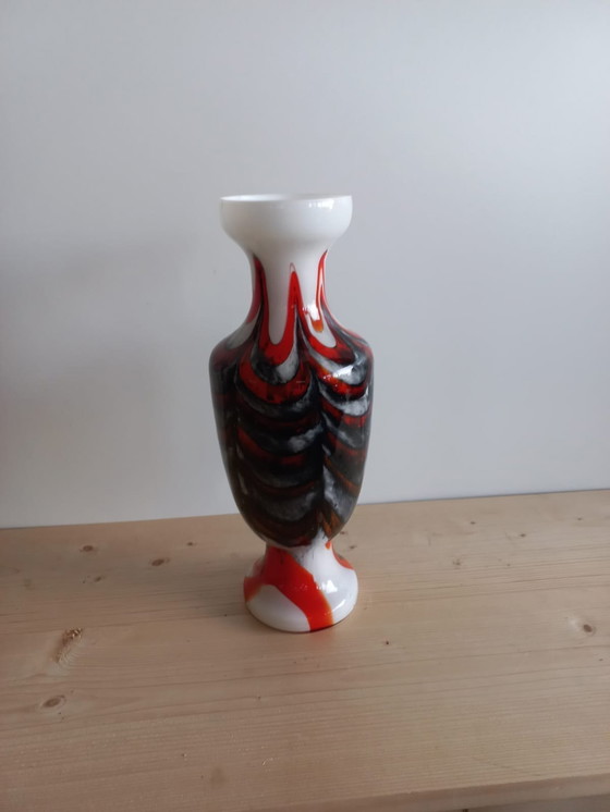 Image 1 of Vaso vintage in opalino fatto a mano, Firenze, Italia, anni '60-'70