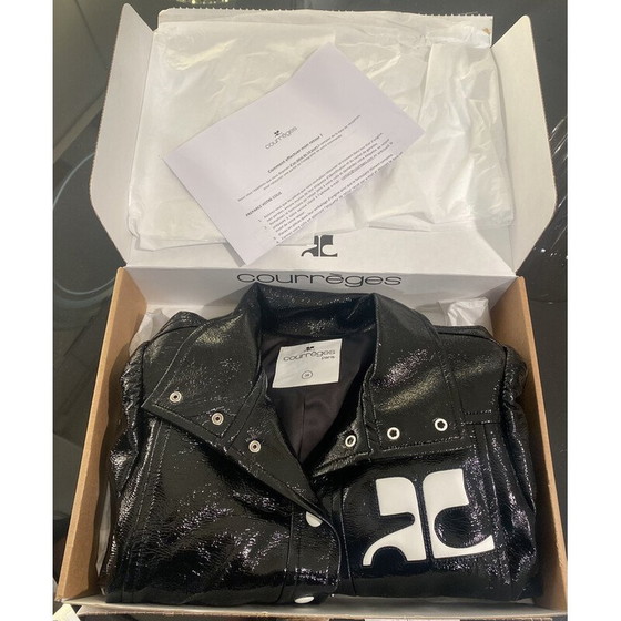 Image 1 of Giacca vintage in vinile nero