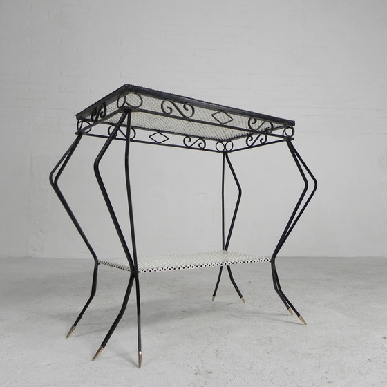 Image 1 of Vintage Sculptural Steel, (Mategot Style) Side Table, 1950s