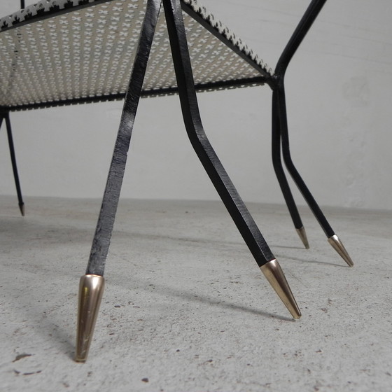 Image 1 of Vintage Sculptural Steel, (Mategot Style) Side Table, 1950s