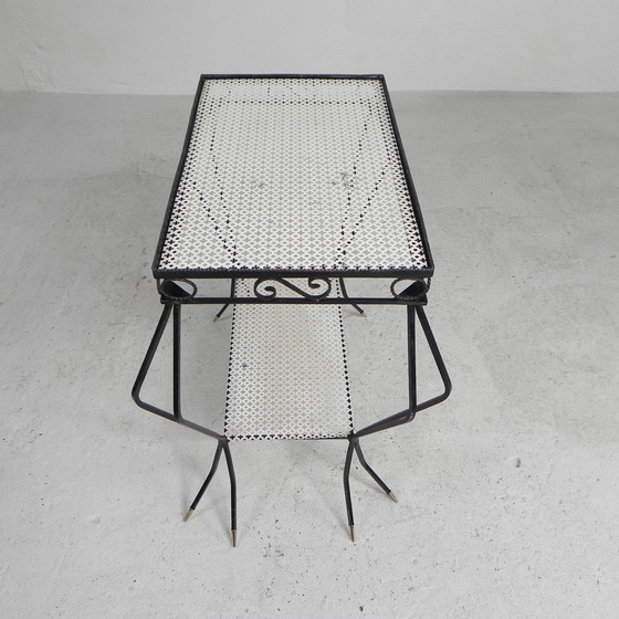 Image 1 of Vintage Sculptural Steel, (Mategot Style) Side Table, 1950s