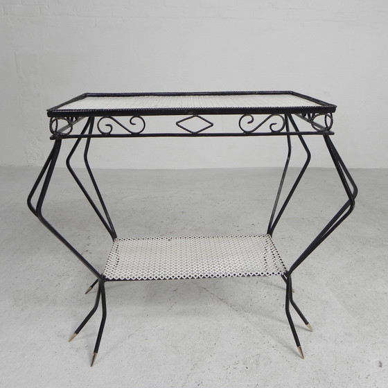 Image 1 of Vintage Sculptural Steel, (Mategot Style) Side Table, 1950s