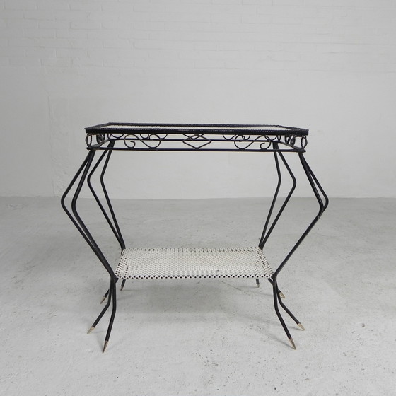 Image 1 of Vintage Sculptural Steel, (Mategot Style) Side Table, 1950s