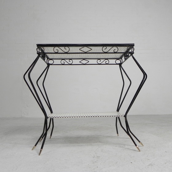 Image 1 of Vintage Sculptural Steel, (Mategot Style) Side Table, 1950s