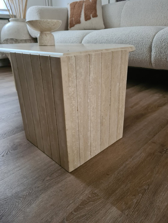 Image 1 of Traventin coffee table