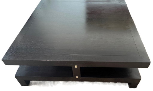 1x Roche Bobois Wood Coffee Table In Wenge