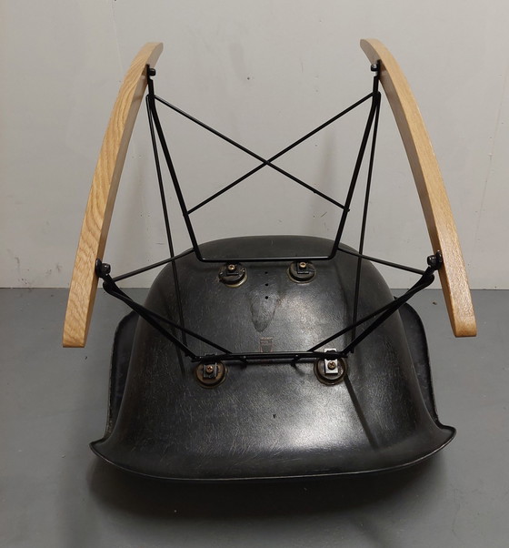 Image 1 of Charles Ray Eames Herman Miller Black Rocking Chair