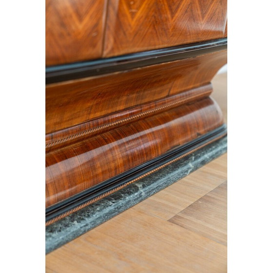 Image 1 of Pair of vintage rosewood lowboards, Italy 1950