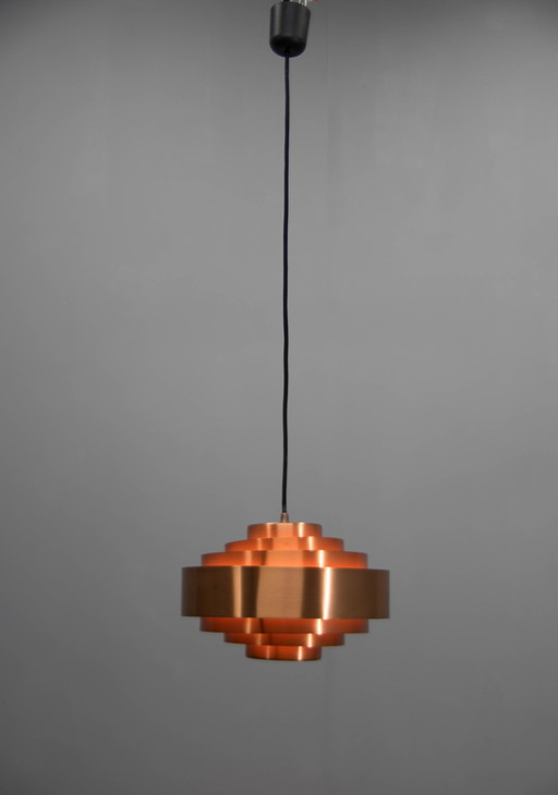 Copper Pendant By Jo Hammerborg For Fog & Morup, 1960S