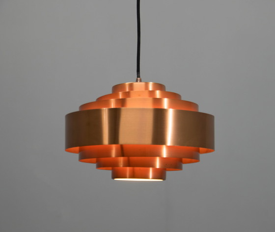 Image 1 of Copper Pendant By Jo Hammerborg For Fog & Morup, 1960S