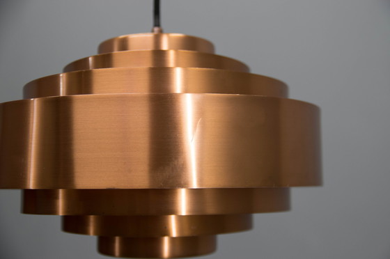 Image 1 of Copper Pendant By Jo Hammerborg For Fog & Morup, 1960S