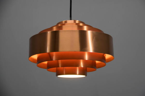 Image 1 of Copper Pendant By Jo Hammerborg For Fog & Morup, 1960S