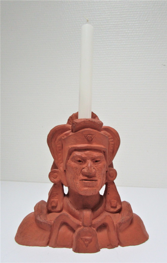 Image 1 of Candlestick Mario Frascaroli Clay Signed