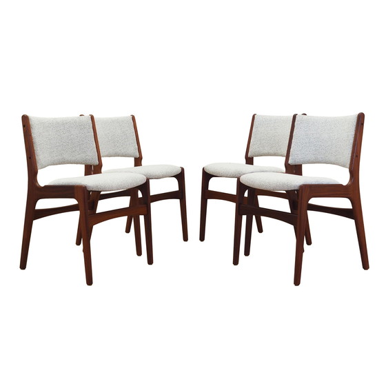 Image 1 of Set Of Four Teak Chairs, Danish Design, 1970S, Production: Denmark