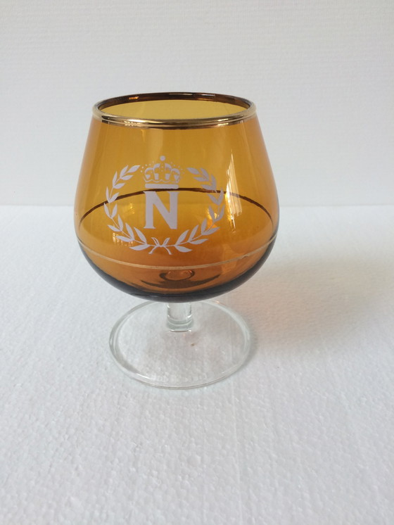 Image 1 of Set Of 6 Antique Cognac Glasses