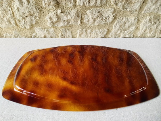 Image 1 of Acrylic Glass Serving Tray, 1960’S