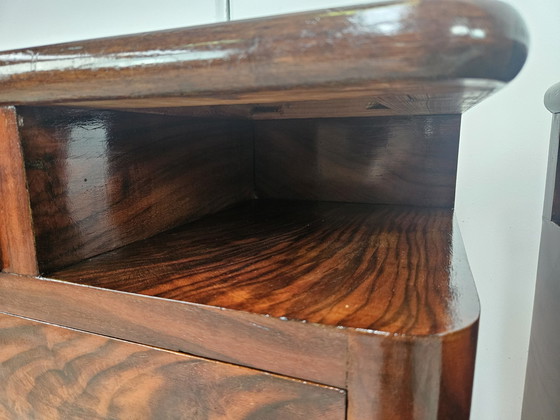 Image 1 of Art Decò Nightstands In Briar And Maple