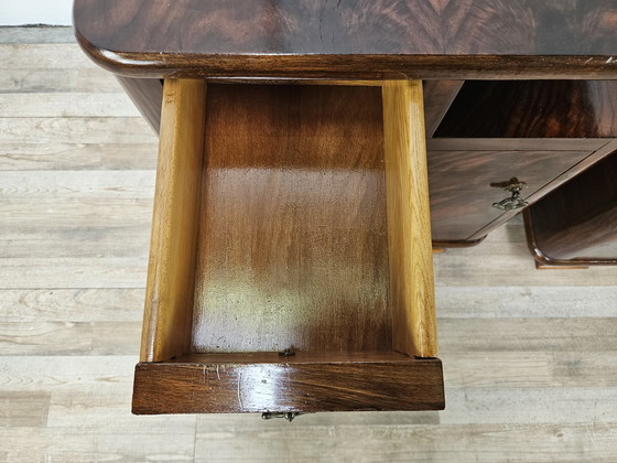 Image 1 of Art Decò Nightstands In Briar And Maple