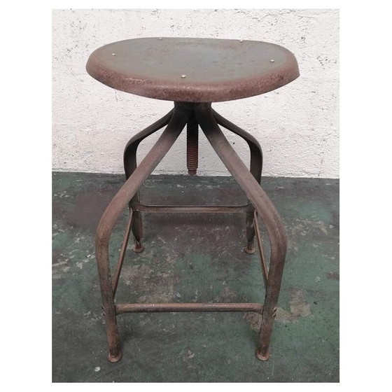 Image 1 of Sgabello vintage Flambo in metallo da architetto