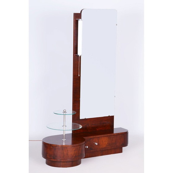 Image 1 of Vintage Art Deco walnut dressing mirror by Jindřich Halabala for UP Zavody, Czechoslovakia 1920