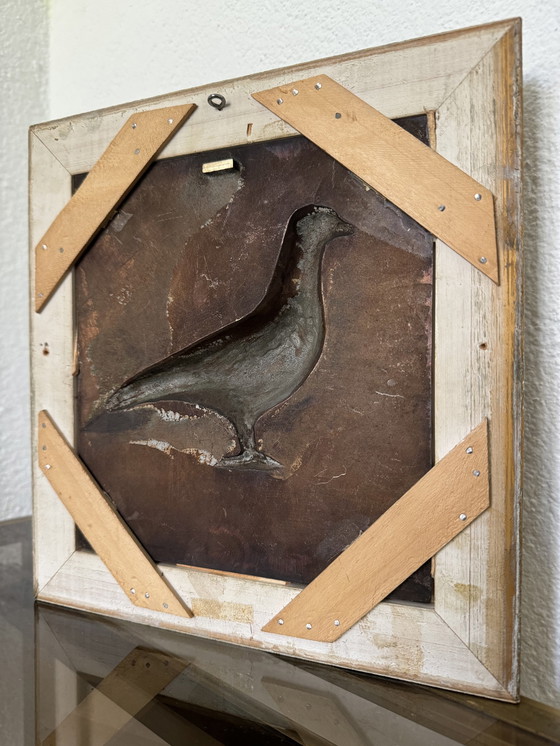 Image 1 of Bronze painting Dove 60's