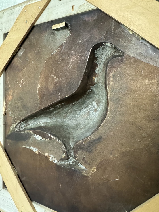 Image 1 of Bronze painting Dove 60's