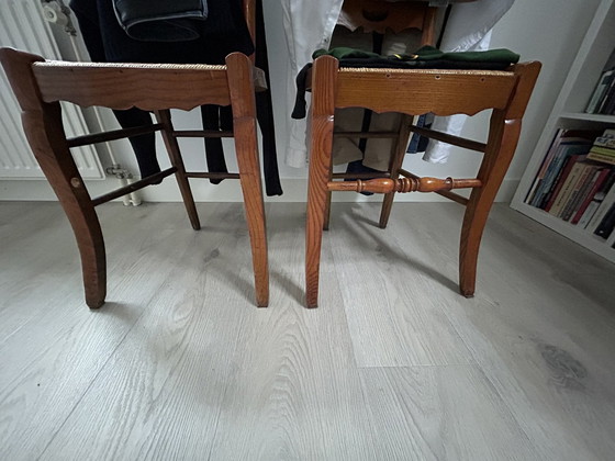 Image 1 of Cherry Dining Table With 6 French Chairs