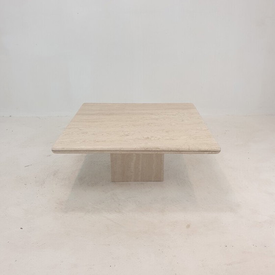 Image 1 of Italian vintage travertine coffee table, 1980s