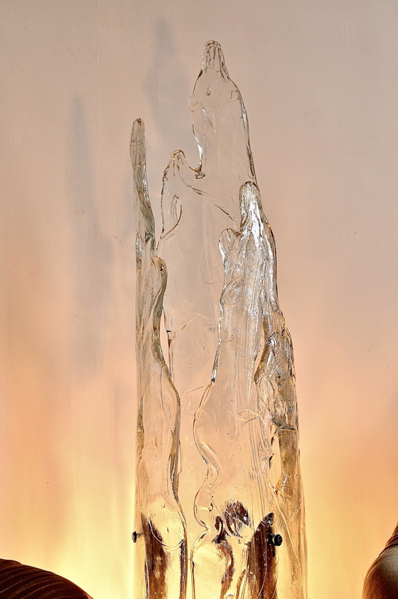 Image 1 of Mazzega Iceberg floor lamp by Carlo Nason