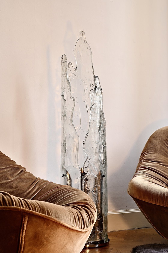 Image 1 of Mazzega Iceberg floor lamp by Carlo Nason