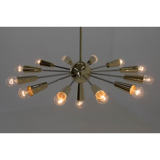 Image 1 of Vintage Sputnik chandelier, Czechoslovakia 1960