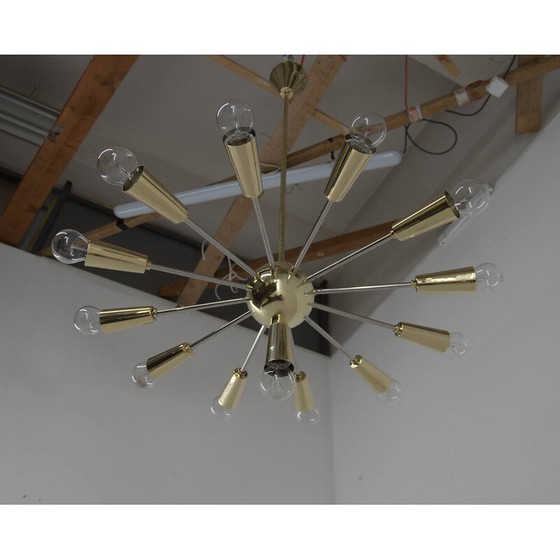 Image 1 of Vintage Sputnik chandelier, Czechoslovakia 1960
