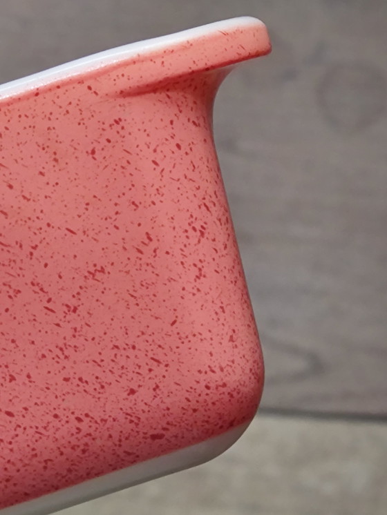 Image 1 of Pirofila Pyrex rosa fenicottero degli anni '50 