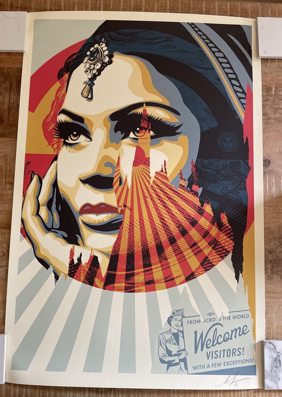 Image 1 of Shepard Fairey (Obey) , Target Exceptions, signed and dated by artist