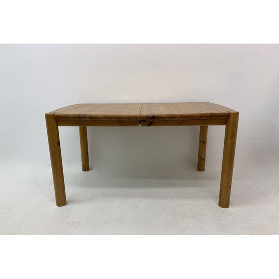 Image 1 of Vintage pine wood dining table by Rainer Daumiller, Germany 1970s