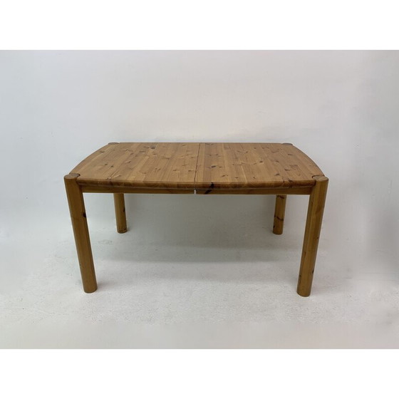 Image 1 of Vintage pine wood dining table by Rainer Daumiller, Germany 1970s