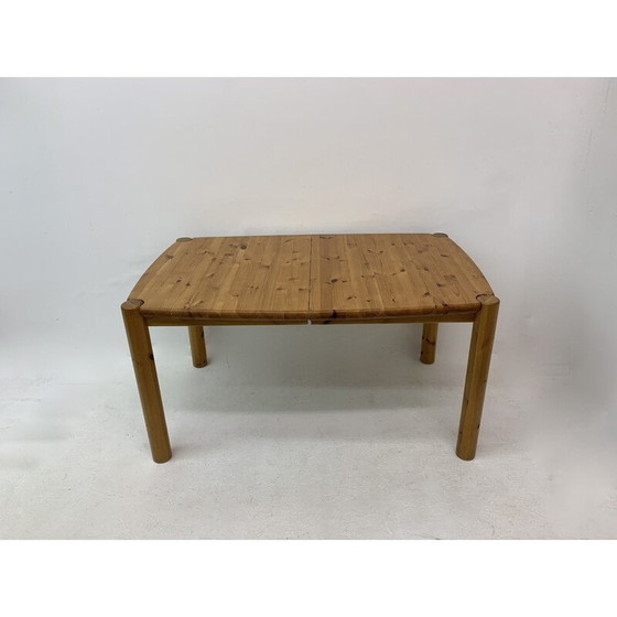 Image 1 of Vintage pine wood dining table by Rainer Daumiller, Germany 1970s