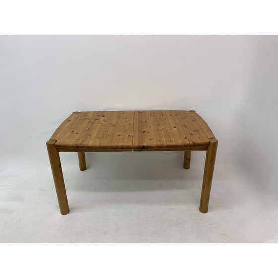 Image 1 of Vintage pine wood dining table by Rainer Daumiller, Germany 1970s