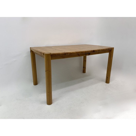 Image 1 of Vintage pine wood dining table by Rainer Daumiller, Germany 1970s