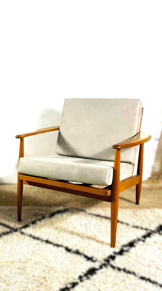 Image 1 of Set Of 2 Mid Century Scandinavian Lounge Chairs