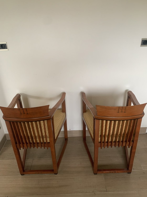 Image 1 of 2 Pieces Schuitema Art Deco Dining Chairs With Armrests