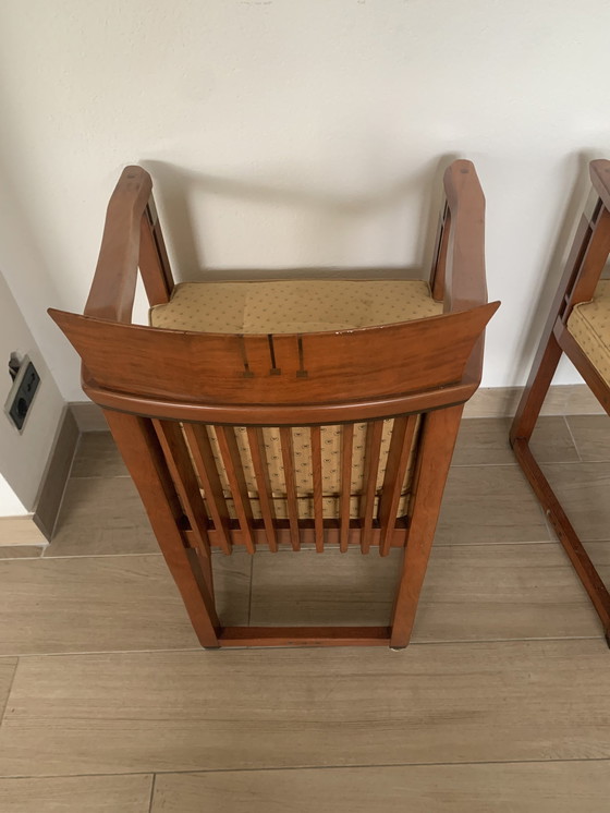 Image 1 of 2 Pieces Schuitema Art Deco Dining Chairs With Armrests