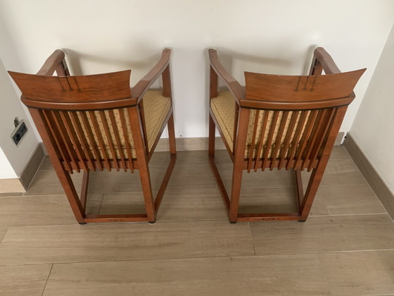 Image 1 of 2 Pieces Schuitema Art Deco Dining Chairs With Armrests