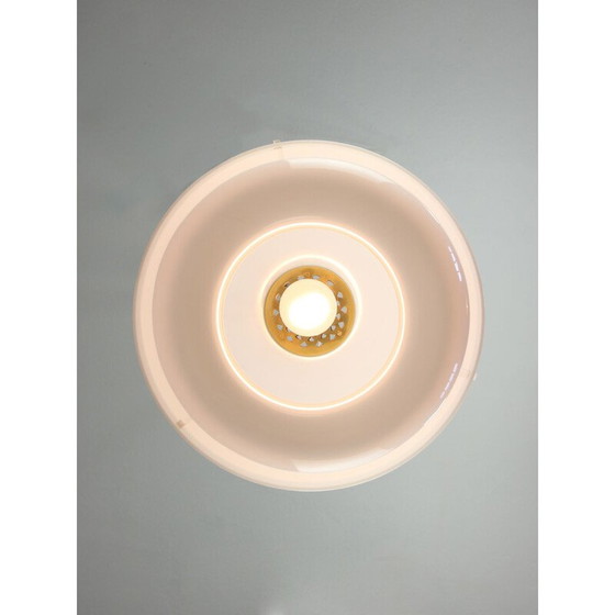 Image 1 of Vintage brass pendant lamp by Luigi Massoni for Guzzini, Italy 1970