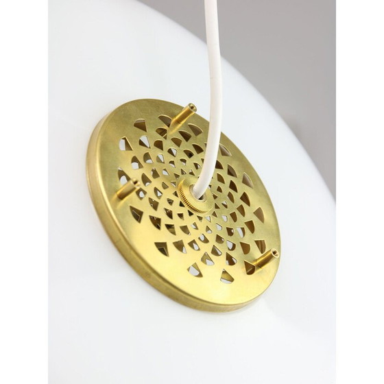 Image 1 of Vintage brass pendant lamp by Luigi Massoni for Guzzini, Italy 1970