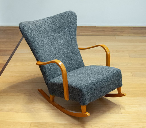 Fauteuil à bascule suédois de 1940