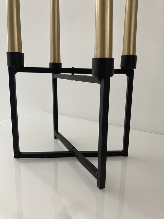 Image 1 of Tough, Movable Industrial Black Candlestick