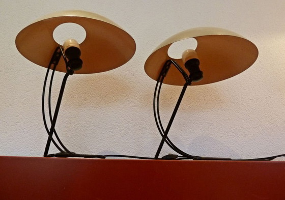 Image 1 of Set di 2 lampade da scrivania vintage Philips Louis Kalff Nb100 